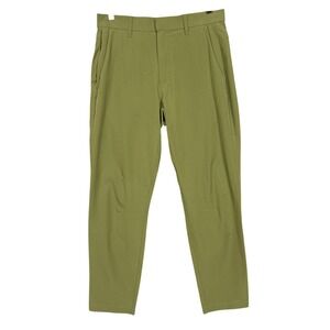 Fabletics Pants Mens‎ 31x32 Fits 30x30 Olive Green The One Pant Tapered Active